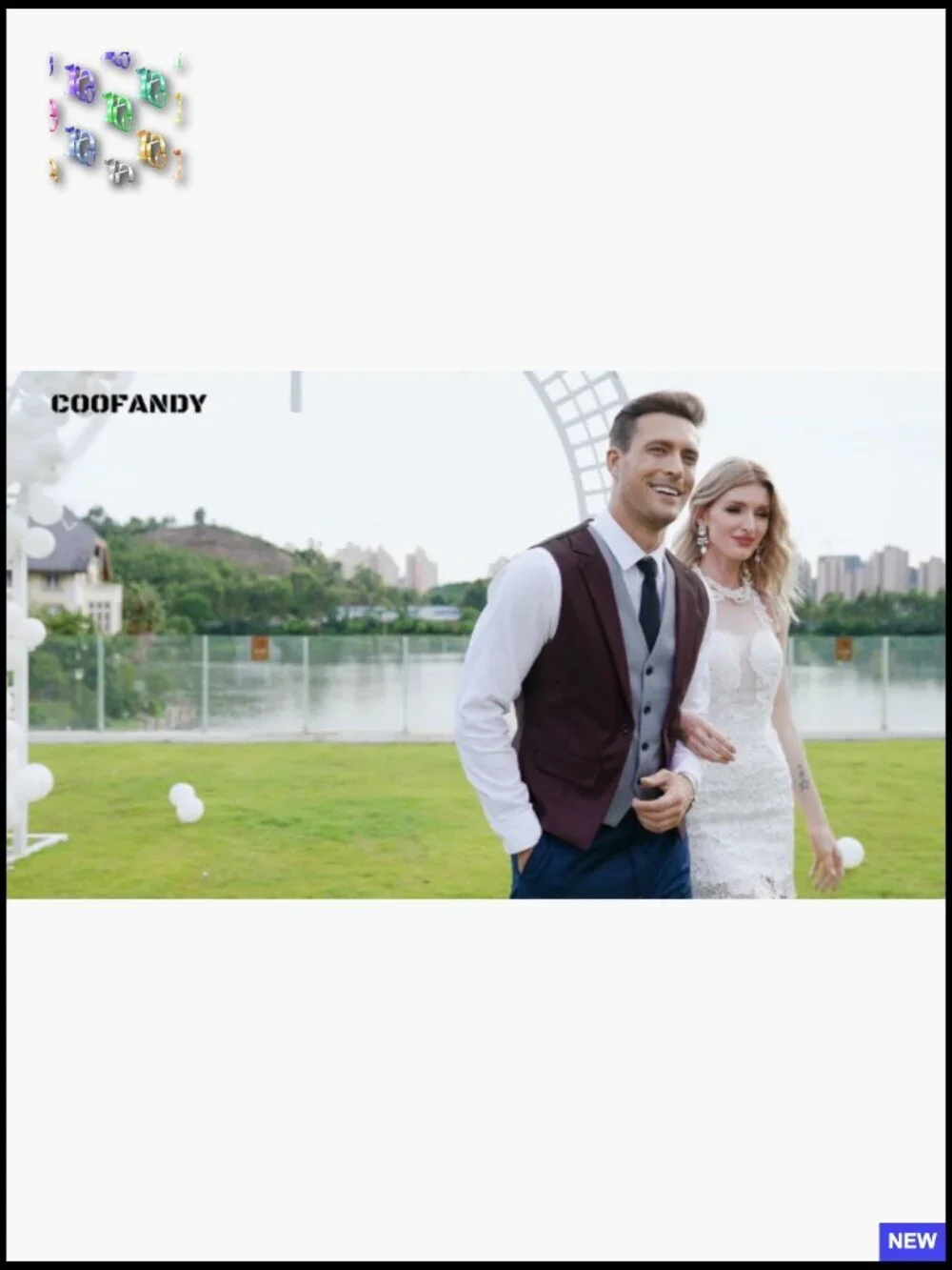 Slim Fit Formal Vest Layered Design Business Wedding Waistcoat Classic